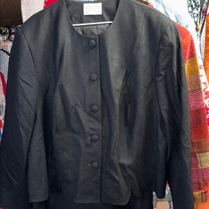 Pendleton Black Women's Suit Blazer and skirt plus size 22